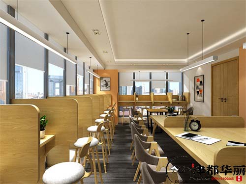 大武口树勤自习室设计方案鉴赏|大武口自习室设计装修公司推荐