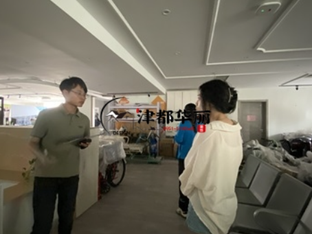 大武口装修公司|大武口鑫乐康养店改造设计装修项目现场勘察