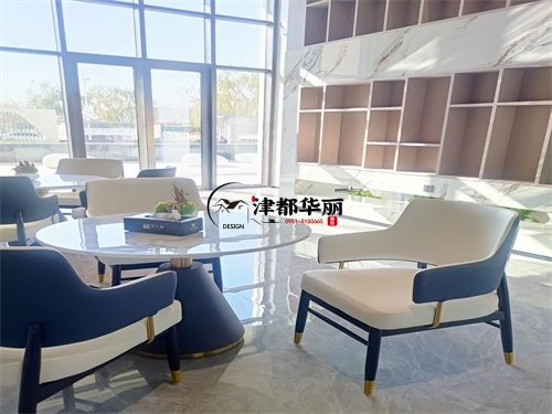 大武口售楼部大厅装修设计项目|津都华丽设计