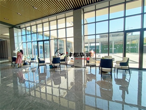 大武口售楼部大厅装修设计项目|津都华丽设计