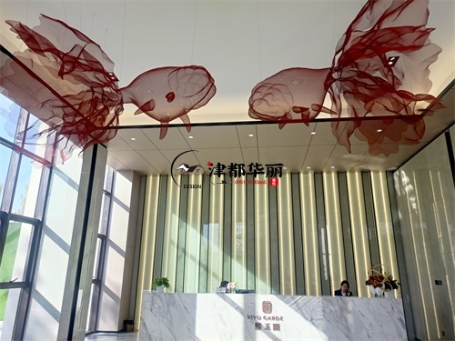 大武口售楼部大厅装修设计项目|津都华丽设计