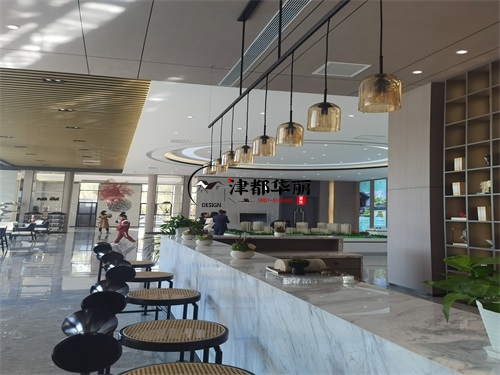 大武口售楼部大厅装修设计项目|津都华丽设计