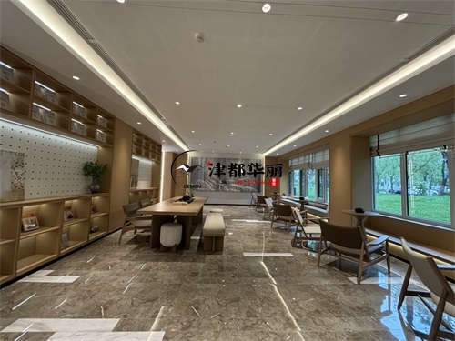 大武口售楼部展厅装修设计项目|津都华丽设计
